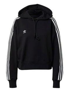 Adidas Maglia Felpa da Donna Colore nero SHORT HOODIE