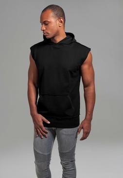 URBAN CLASSICS Maglia Felpa uomo con cappuccio senza maniche