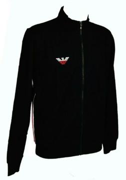 Maglia giacca uomo felpa aperta con zip manica lunga EMPORIO