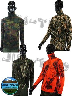 Maglia in Pile micropile Mimetica da uomo caccia pesca bosco