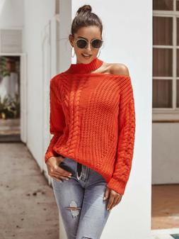 maglia maglione felpa donna maniche lunghe morbida rosso spa