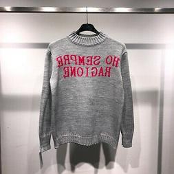 Maglione maglia donna pullover golfino invernale girocollo m
