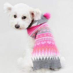 Maglione Per Cane Gatto Felpa Con Cappuccio Costume Inverna 