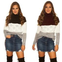 Maglione pullover maglioncino maglia felpa dolcevita collo a