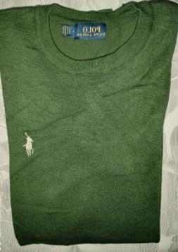 Maglione Ralph Lauren taglia L Verde Felpa Sweater Man Cardi