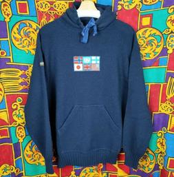 Maglione napapijri uomo donna Vintage maglia lana bandiera H