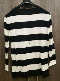 Maglione uomo Zara man Marinaio A Righe bianco nero sweater 