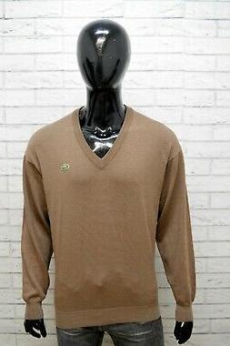 Maglione Uomo Lacoste Taglia 5  Pullover Cardigan Lana Felpa