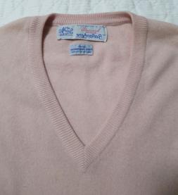 Maglione Ballantyne vintage anni &rsquo;80, cachemire rosa, scol
