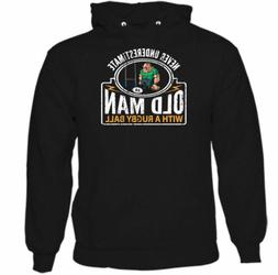 Mai Underestimate Un Vecchio Uomo Divertente Rugby Con Inghi