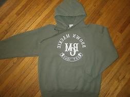 Marrone Mackie College Felpa con Cappuccio Verde BMC Gildan 