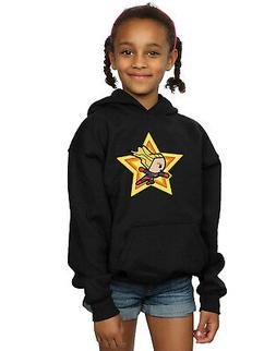 Marvel Bambine e ragazze Kawaii Captain Marvel Felpa Con Cap