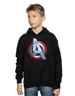 Marvel Bambini e ragazzi Avengers 3D Logo Felpa Con Cappucci