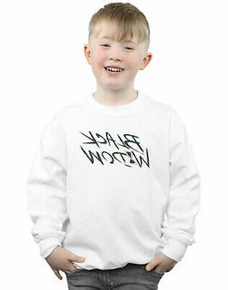 Marvel Bambini e ragazzi Black Widow Movie Alt Logo Felpa
