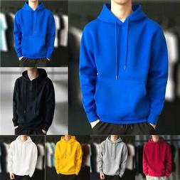 Uomo Larga Felpa Manica Lunga Inverno Casual Taglie Forti Fe