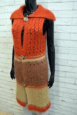 MAX&Co. Donna Taglia M Cardigan Lungo in Mohair Maglione con
