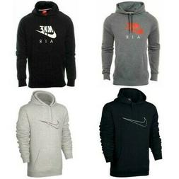 Nike mens Heritage Pullover con Cappuccio Nero Grigio Felpa 
