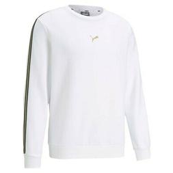 Puma Metallic Nights Crew Felpa Uomo 587141 02 Puma White