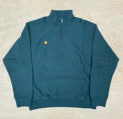 Carhartt WIP Mezza Cerniera Americana con Scritta Scuro Verd