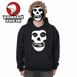 MISFITS TESCHIO - FELPA NERA CAPPUCCIO - HORROR PUNK ROCK