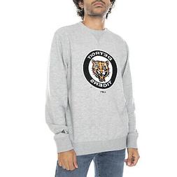 New era mlb cooperstown detroit tigers crew neck - heather g