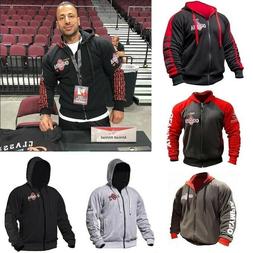 Mr Olympia Bodybuilding Hoodie Uomo Nero Maniche lunghe Swea