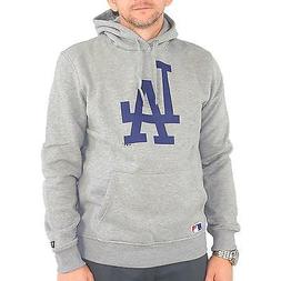 New Era N. Felpa con Cappuccio Po: La Dodgers Uomo, Grigio C