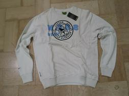 Napoli Calcio Felpa XL Vintage Diadora bianco NUOVA  track s