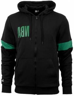 New Era - NBA Boston Celtics Full Zip Felpa con Cappuccio - 
