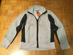 NIKE PILE FELPA UOMO FULL ZIP MONTAGNA SCI SNOWBOARD GRIGIO 