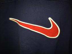 NIKE SPORTSWEAR casacca tuta vintage uomo in cotone blu e ro