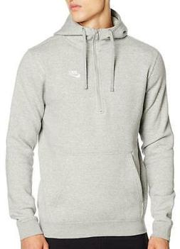 NIKE NSW HZ FLC CLUB FELPA UOMO GRIGIA
