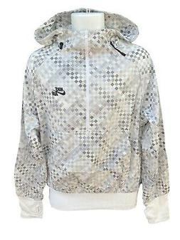 Nuovo Nike Cotone Leggero Felpa Cappuccio Con Pi&ugrave; Maniche P
