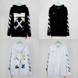 Nuovo OFF-WHITE Felpa Con Cappuccio Manica Lunga Pullover St