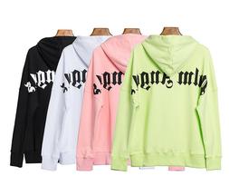 Nuovo Palm Angels stampa con cappuccio da coppia con cappucc