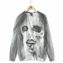 NUOVO Beloved Shirts SPAVENTOSA RAGAZZA SKULL FELPA SMALL-3X