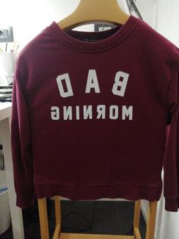 OFelpa ragazza, bordeaux, rossa, xs donna, usata ma quasi nu