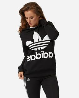 ADIDAS  ORIGINAL FELPA DONNA RAGAZZA TREFOIL HOODIE  S 36  L