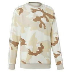 Adidas Originali UOMO Camouflage Girocollo Felpa Beige Milit
