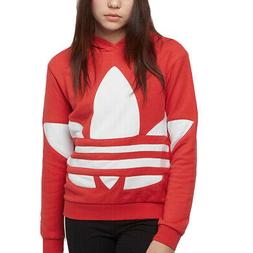 Adidas Originals Felpa da Ragazzi con Cappuccio Big Trefoil 