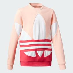 originals felpa girocollo big trefoil crew garzata