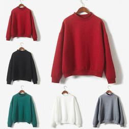 Oversize Felpa Cappotto Top Grasso Donna Spesso Multiplo Col