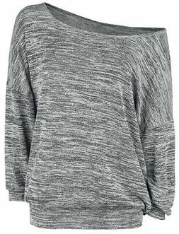 Forplay Oversized Melange Wideneck Sweater Donna Maglione gr