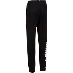 Pantalone felpa elastico bimbo Puma 852438-01 nero-bianco