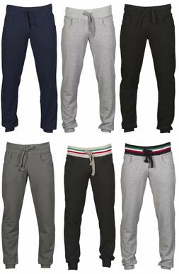 PANTALONE TUTA MULTISTAGIONE ELASTICO UOMO COTONE IN FELPA C