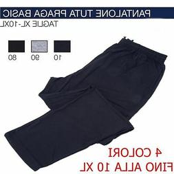 PANTALONE UOMO DONNA TUTA ELASTICO VITA TAGLIE FORTI CONFORM