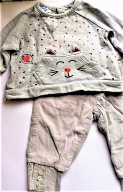 PANTALONI E FELPA NEONATA 6 MESI PANTALONI 3 - 6 MESI FELPA