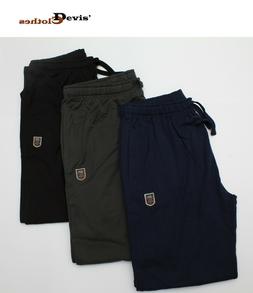 Pantaloni Uomo Tuta Taglie Forti in Cotone Felpato "Henry Ba