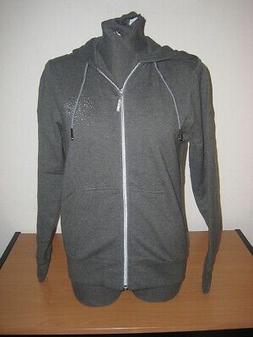 Adidas Per Notte Zip Cappuccio Felpa con Donna Grigio Parte 