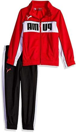 PUMA Piccolo Bambino Tricot Pantalone Set, Rosso/Nero, Tagli
